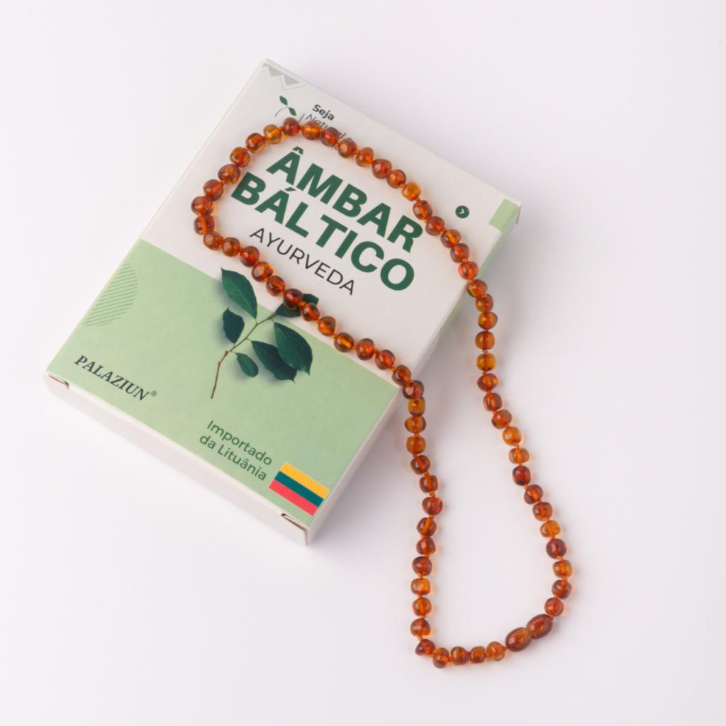 Colar de Âmbar de 0 a 3 anos - Original Com Certificado 33cm