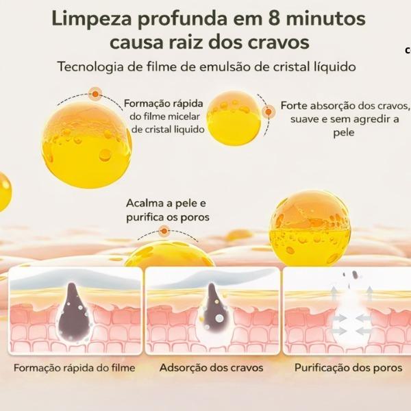 Lanbena Removedor de Cravos 30g + 60 Pcs Papel Normal Máscara Facial Lambena Lançamento