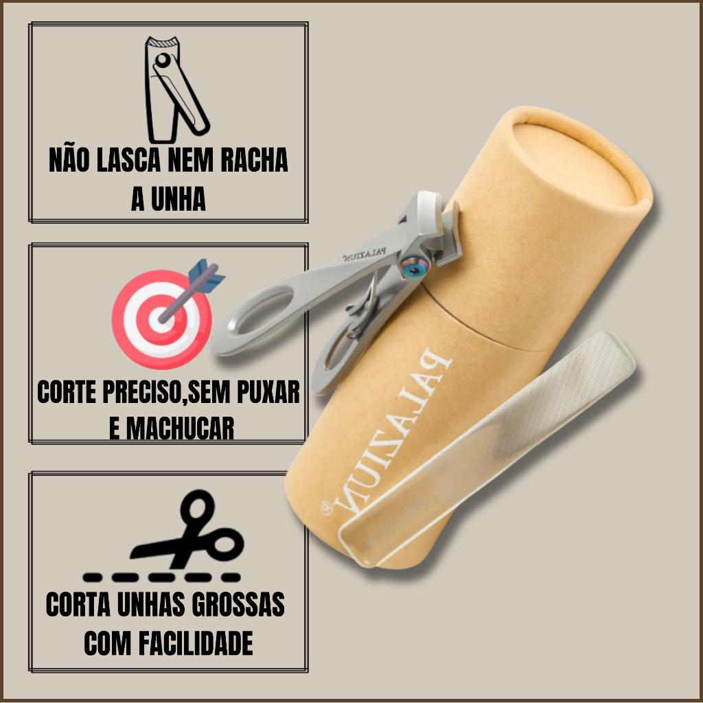Alicate Profissional para Corte de Unhas Curvadas com Mola Dupla Alta Durabilidade Caixa e Lixa