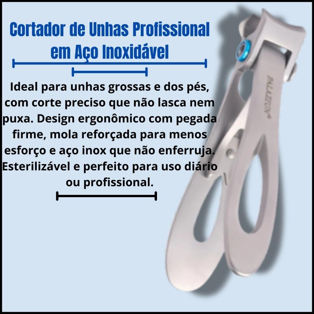 Alicate Cortador de Unha Grossa Grande Encravada Pé e Mão - Profissional Aço Inox Forte Frete Rápido