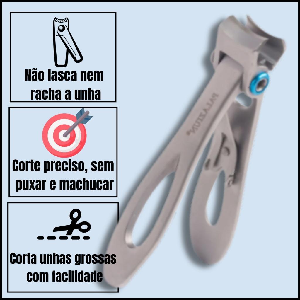 Cortador De Unhas Sensível Ao Toque - Corte Rápido Para Unhas Sensíveis - Anti Bacteriano Aço Inox - Entrega Imediata