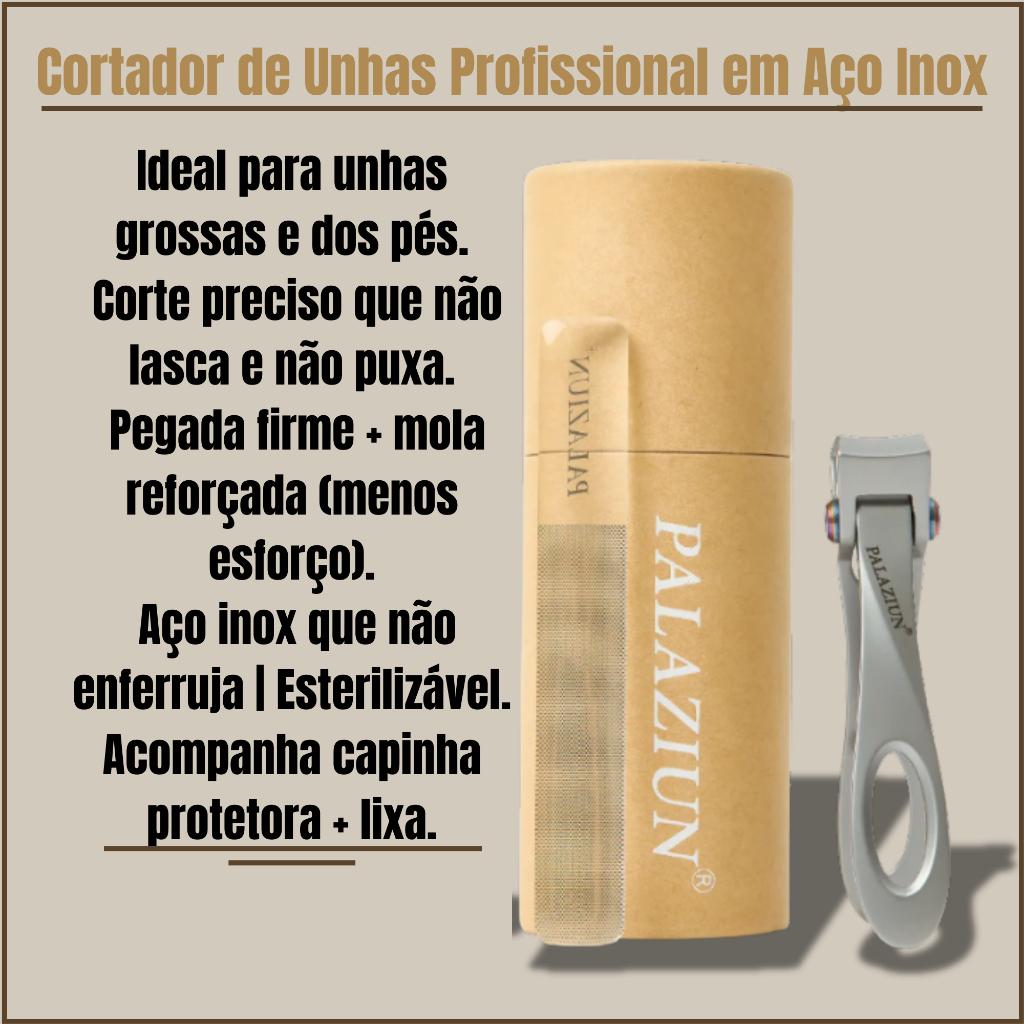 Alicate Profissional para Corte de Unhas Curvadas com Mola Dupla Alta Durabilidade Caixa e Lixa