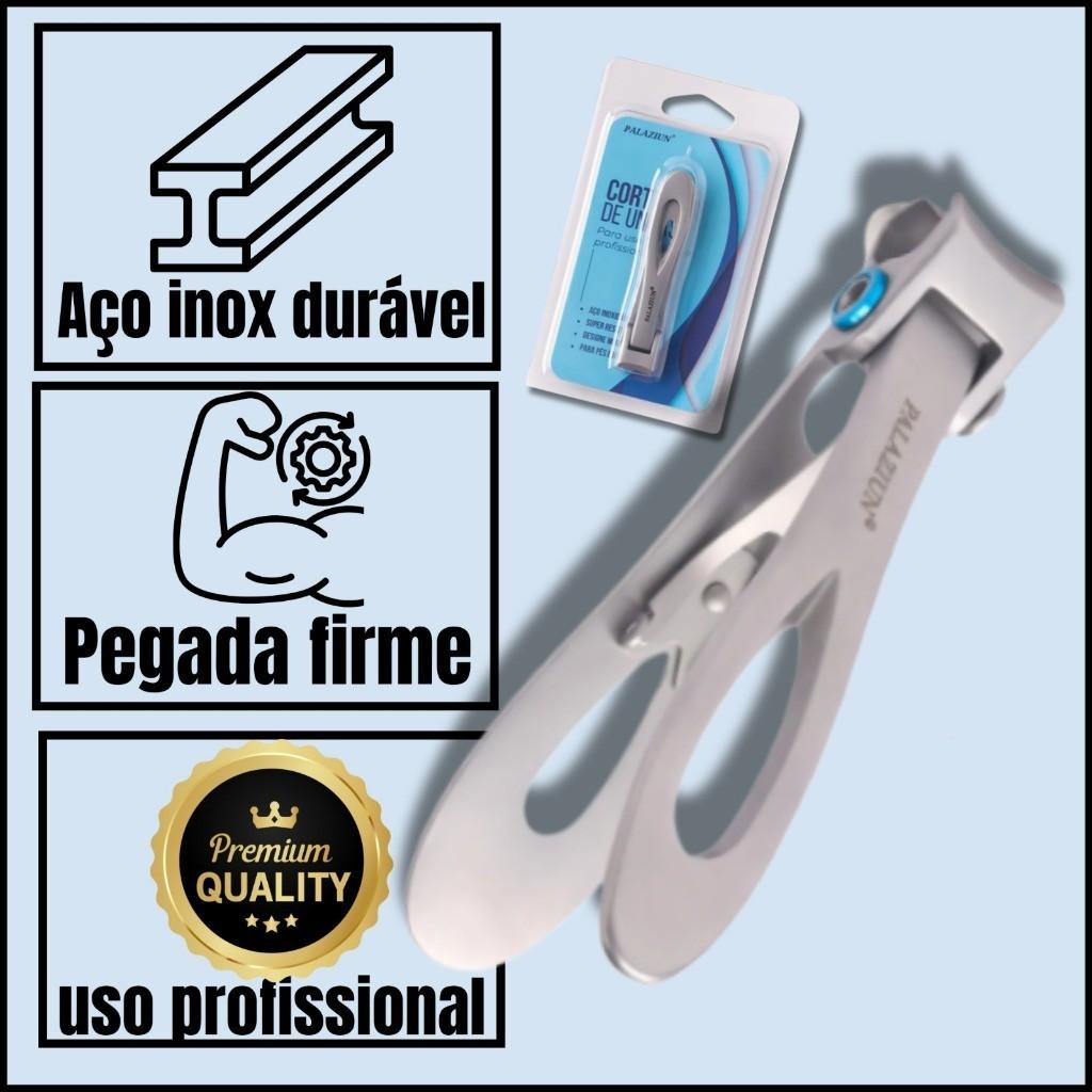 Alicate Cortador de Unha Grossa Grande Encravada Pé e Mão - Profissional Aço Inox Forte Frete Rápido
