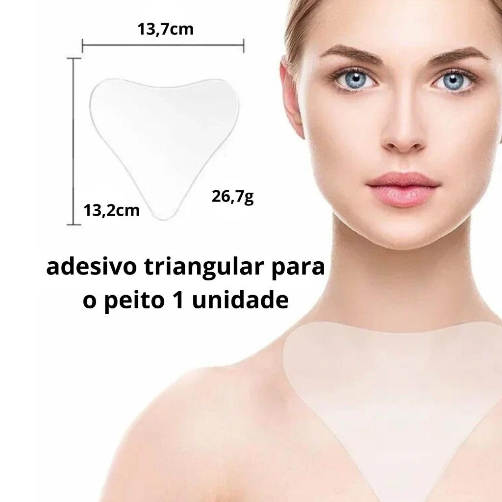 Adesivo Anti Rugas Reutilizável Para Decote Colo Silicone Estimulador Natural Frete rápido