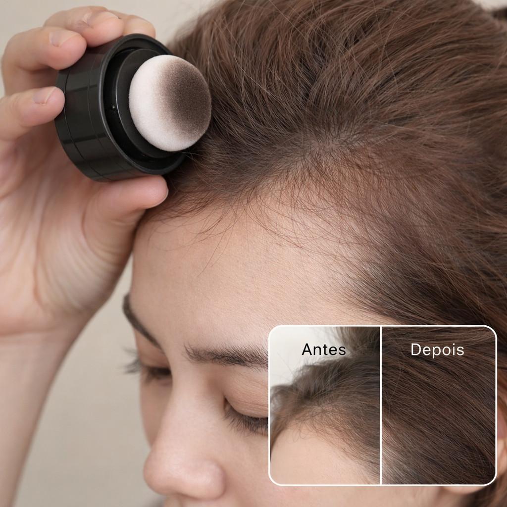 Pó de Sombra para Cabelo - Concelador Unissex com Cobertura Natural Frete rápido