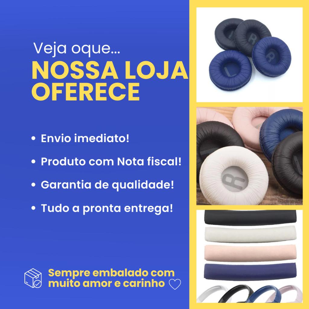 Kit Espuma Fone Ouvido Compatível Tune600 T500 T510bt T450 T450bt Ultra Macia - Par - Entrega Imediata