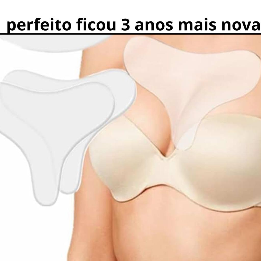 Adesivo Anti Rugas Reutilizável Para Decote Colo Silicone Estimulador Natural Frete rápido