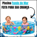 Piscina Inflável 500 Litros Crianças 152CM Colorida Praia Verão Infantil Água Criançãs Redonda