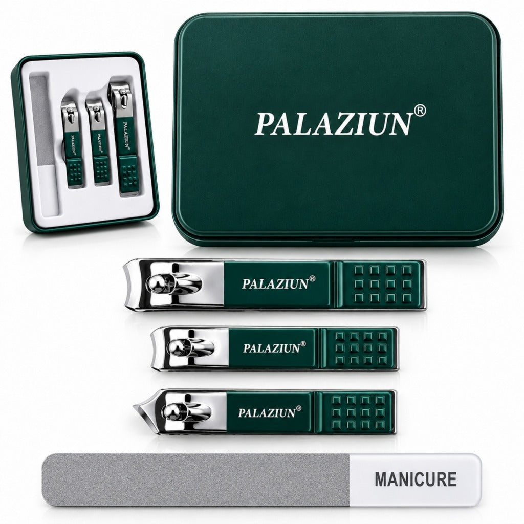 Alicate Cortador Desencravador de Unhas Grossas Lixa Ponta Reta Curva Alicatinho Com Estojo Manicure Pedicure Luxo Inox