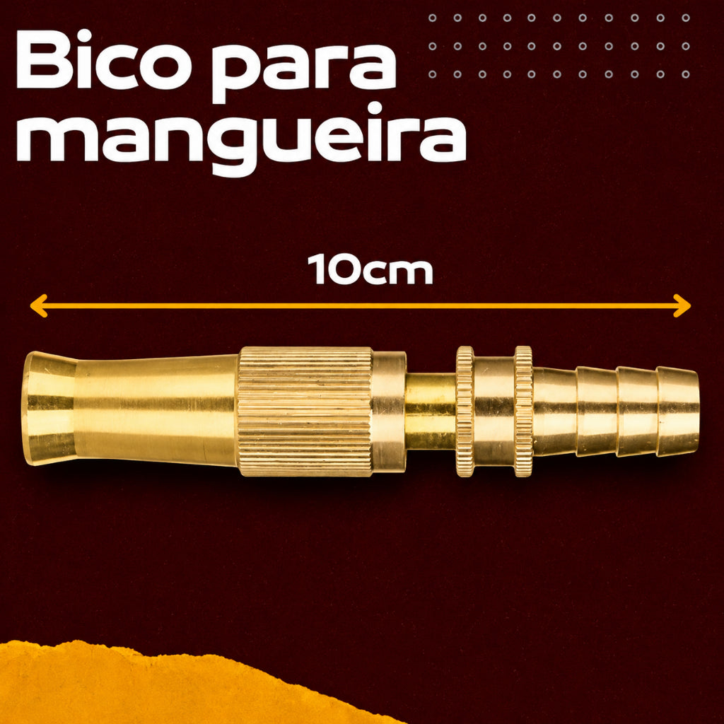 Bico Ponta Ponteira Para Mangueira Pulverizador Agua Bico Cobre Ajustável Regulável Alta Pressão