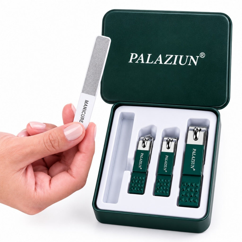 Alicate Cortador Desencravador de Unhas Grossas Lixa Ponta Reta Curva Alicatinho Com Estojo Manicure Pedicure Luxo Inox