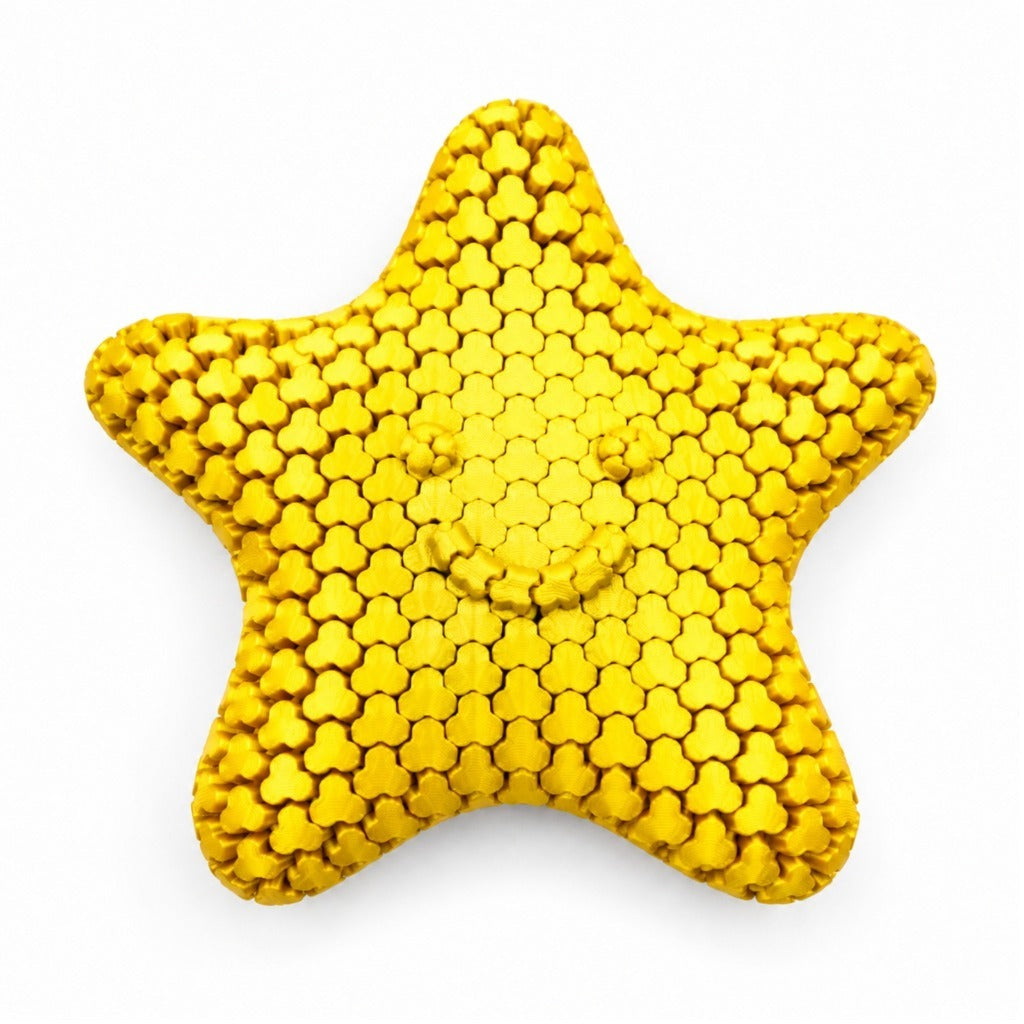 Brinquedo Sensorial Estrela Feliz Grande Articulada Fidget Toy Antiestresse Infantil Adulto