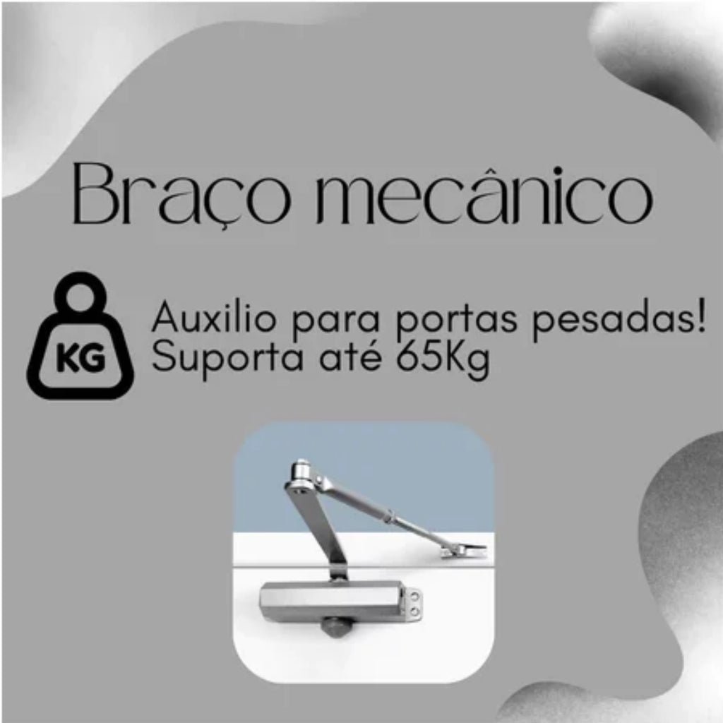Mola Aérea Automático Fechador Para Portas Externas E Internas Aguenta Até /65KG