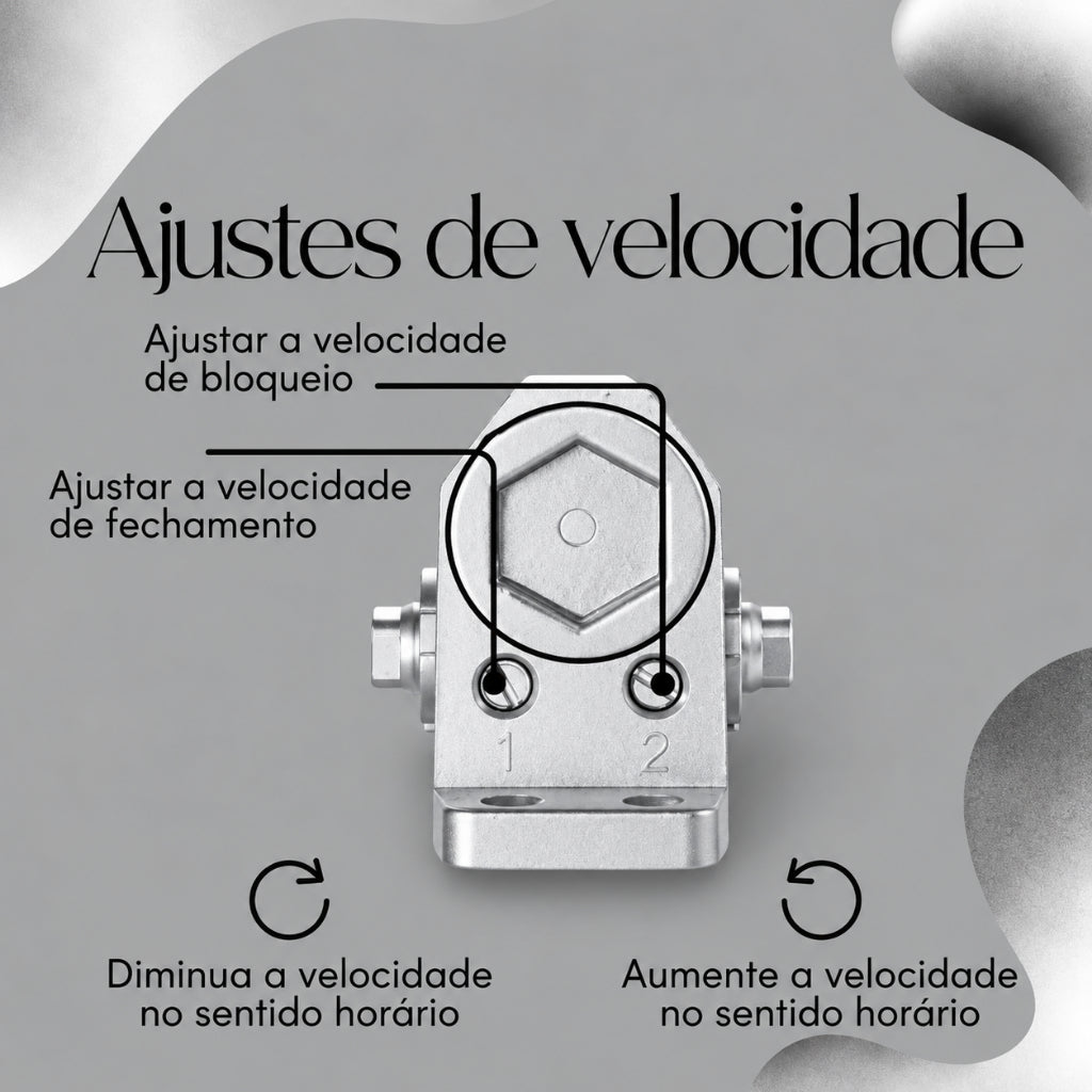 Mola Aérea Automático Fechador Para Portas Externas E Internas Aguenta Até /65KG
