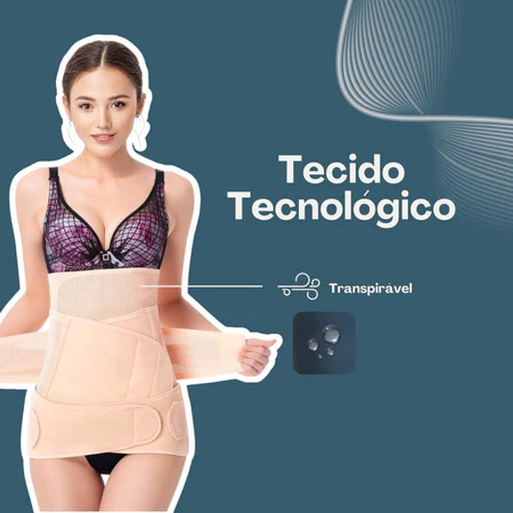 Cinta Modeladora Pós Parto e Cirurgia - Reduz Medidas da Barriga Diástase Flacidez