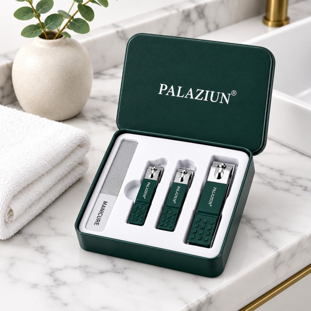 Alicate Cortador Desencravador de Unhas Grossas Lixa Ponta Reta Curva Alicatinho Com Estojo Manicure Pedicure Luxo Inox