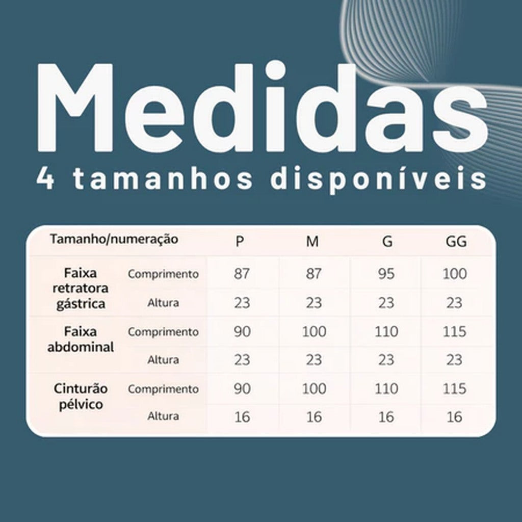 Cinta Modeladora Pós Parto e Cirurgia - Reduz Medidas da Barriga Diástase Flacidez