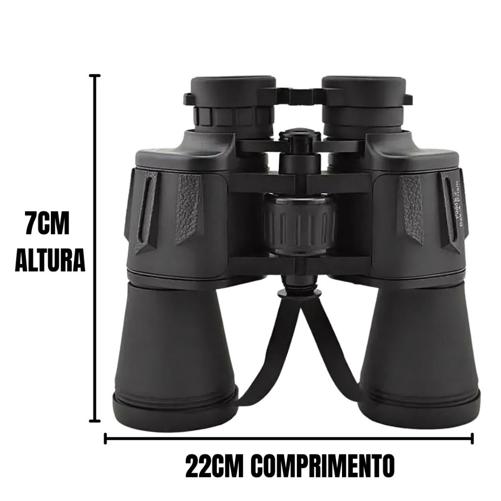 Binoculo Profissional Emborrachado 20x50 Longo Alcance 10KM Modelo 2052 Frete Imediato