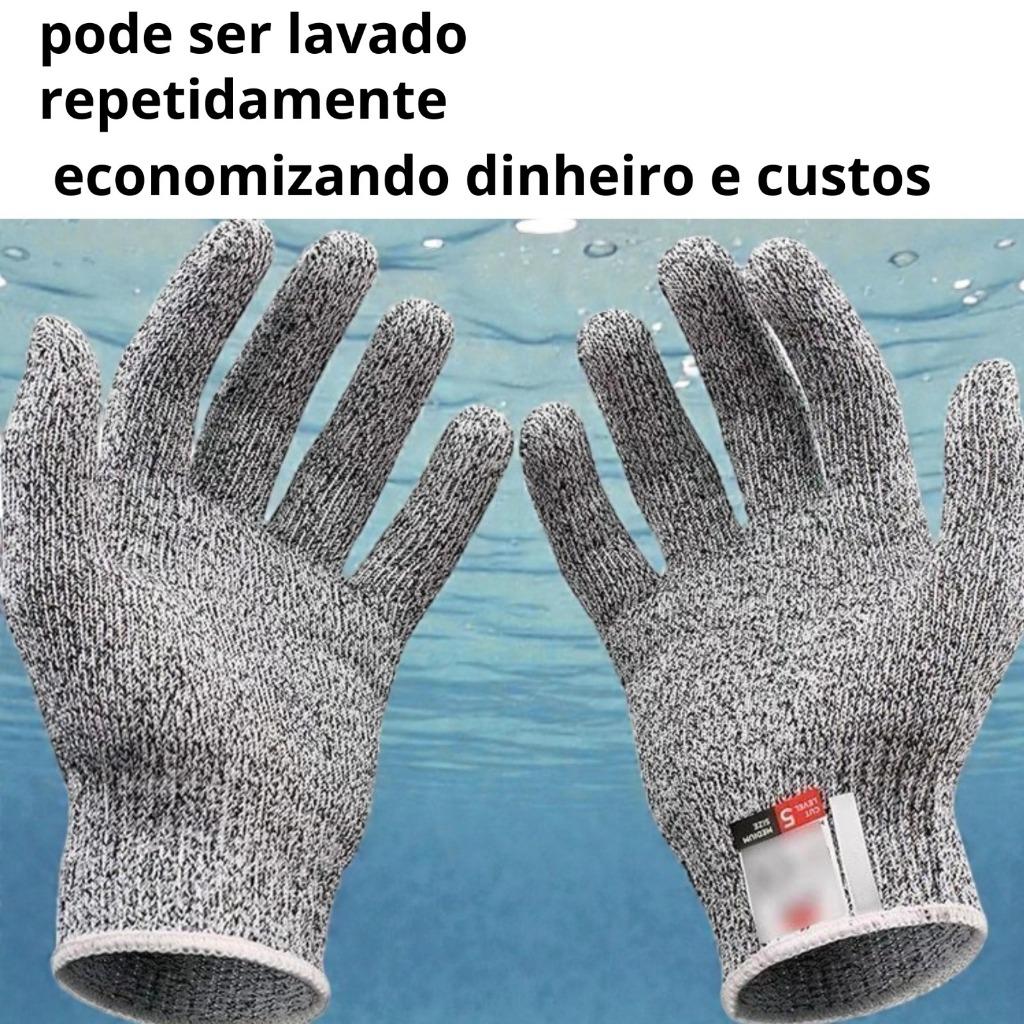 Par Luva Anti-corte Proteção Profissional Resistente Multiuso Premium Segurança EPI Frete Imediato