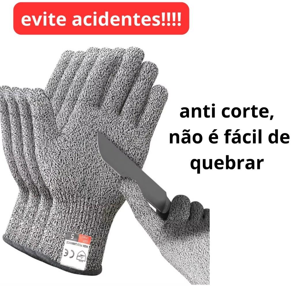 Par Luva Anti-corte Proteção Profissional Resistente Multiuso Premium Segurança EPI Frete Imediato