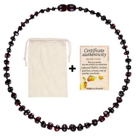 Colar de Âmbar de 0 a 3 anos Proteção e Saúde Criança - Original Com Certificado 33cm