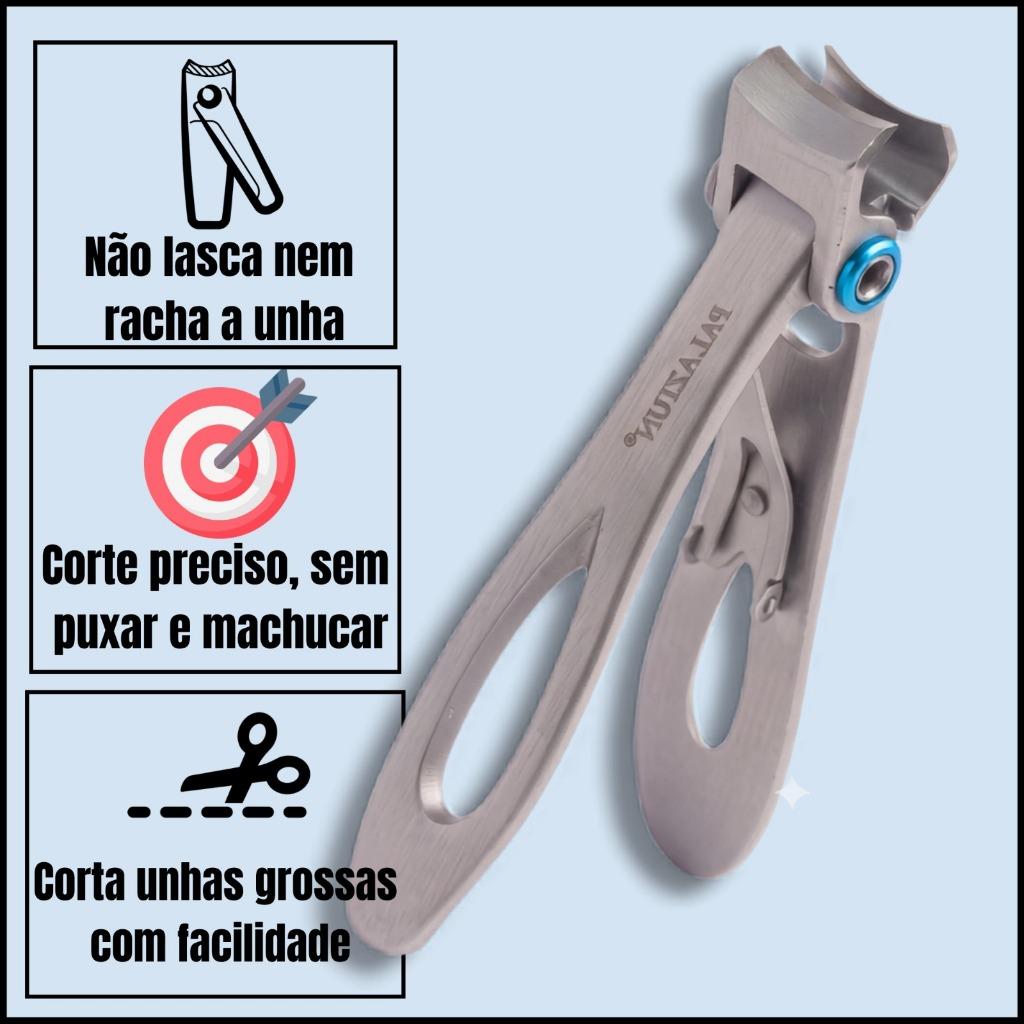 Cortador de unhas de abertura grande, cortador portátil resistente para unhas dos pés, aparador aço