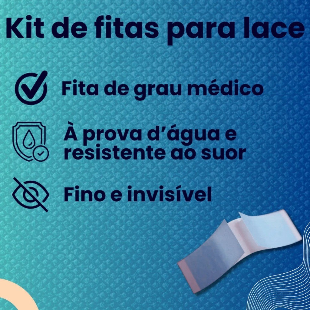 Kit Fita Adesiva Para Correção Orelha De Abano Para Criança Adulto Bebes 36 Uni Mini Abas Tiras Lace Front Cola Forte