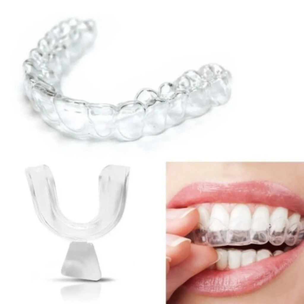 Protetor Bucal Moldávavel - Bruxismo Silicone Moldável 4 Placas Dormir Dentes