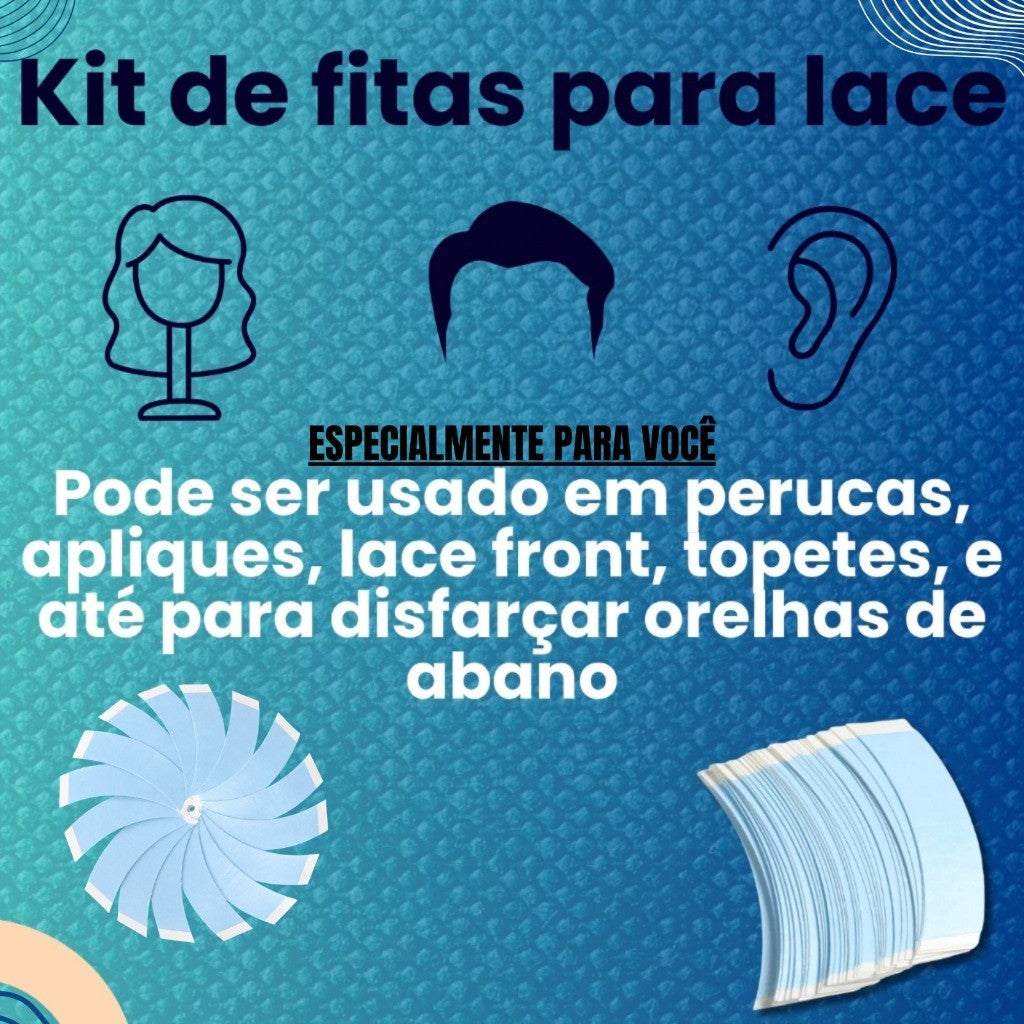 Kit Fita Adesiva Para Correção Orelha De Abano Para Criança Adulto Bebes 36 Uni Mini Abas Tiras Lace Front Cola Forte