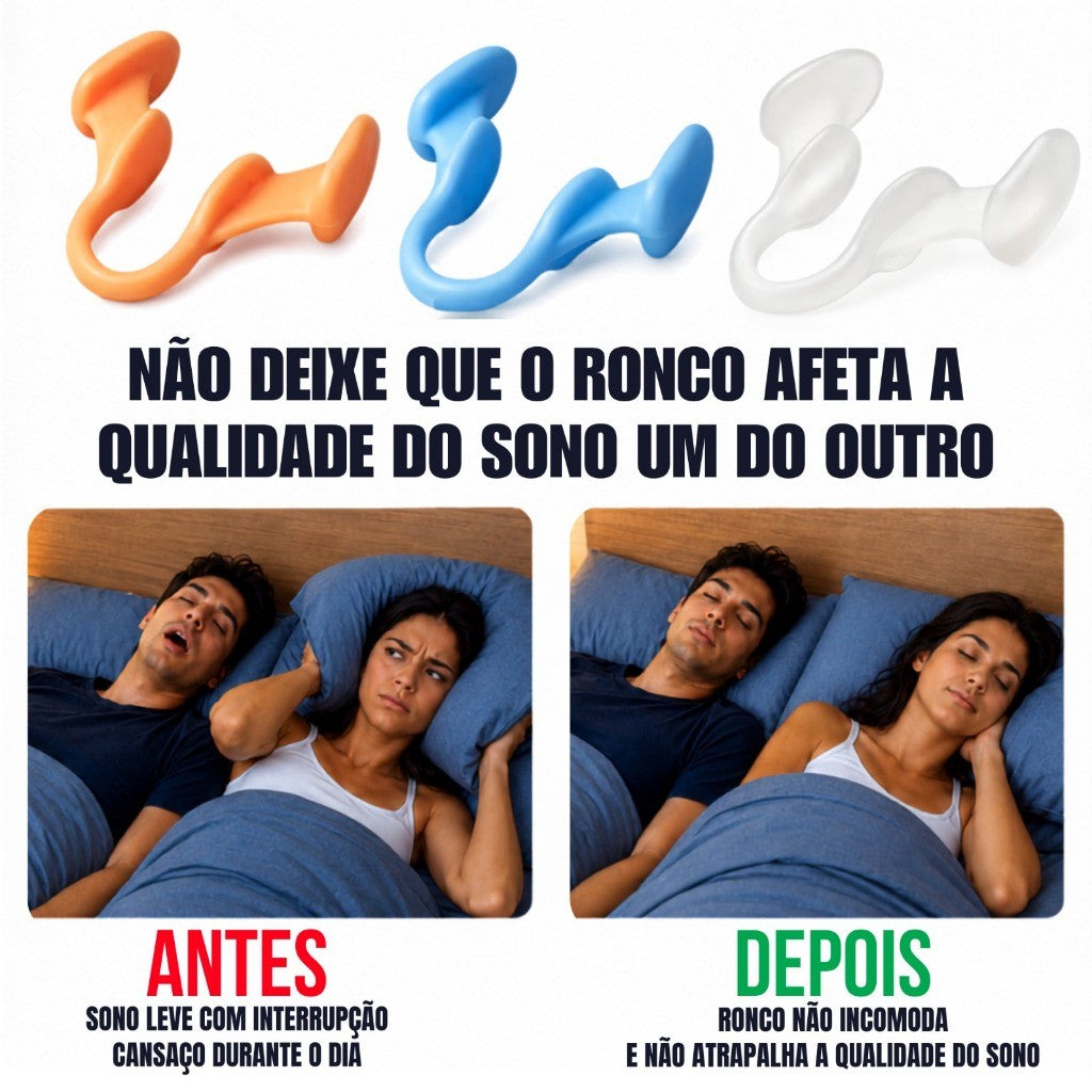 Clip Dilatador Nasal Silicone Anti Ronco Sono Apneia Respiração Esportes Corrida sono Silicone Durma bem
