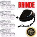 Protetor Bucal Moldávavel - Bruxismo Silicone Moldável 4 Placas Dormir Dentes