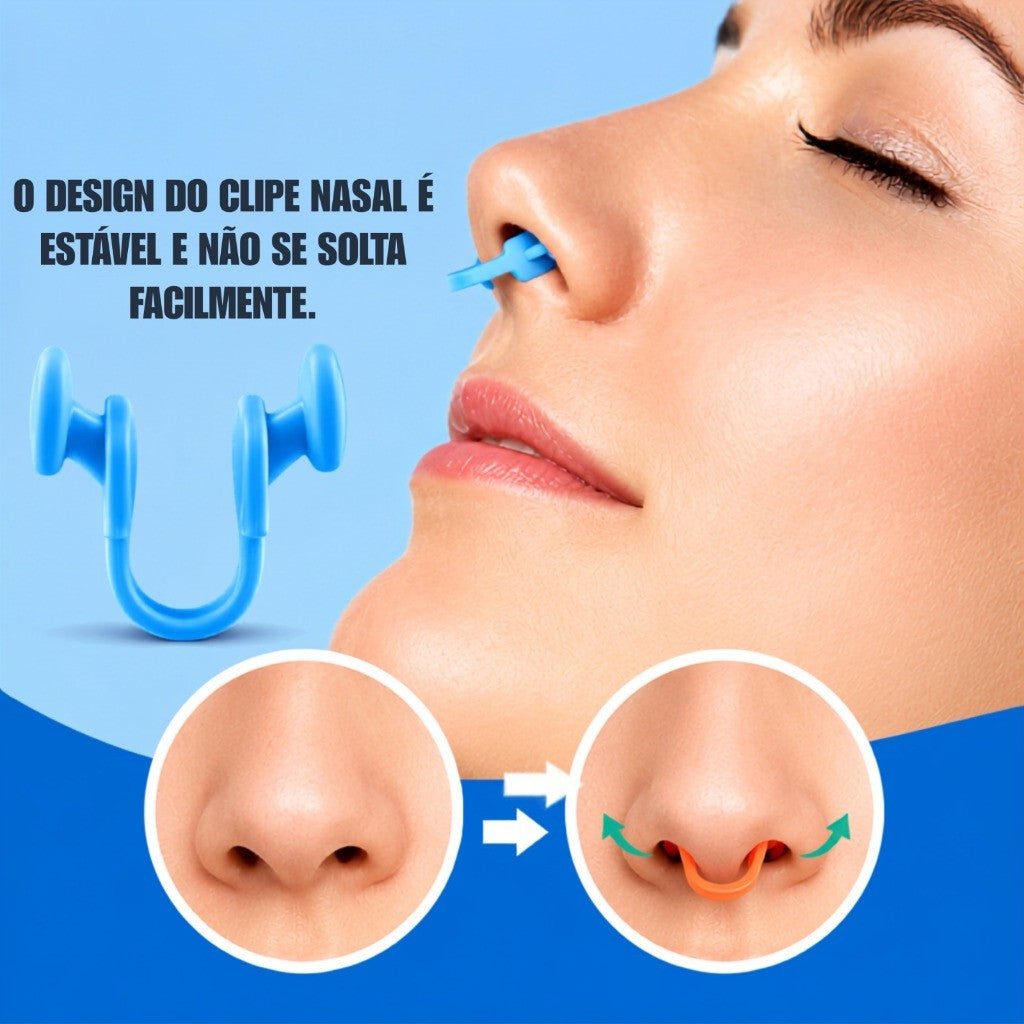 Clip Dilatador Nasal Silicone Anti Ronco Sono Apneia Respiração Esportes Corrida sono Silicone Durma bem
