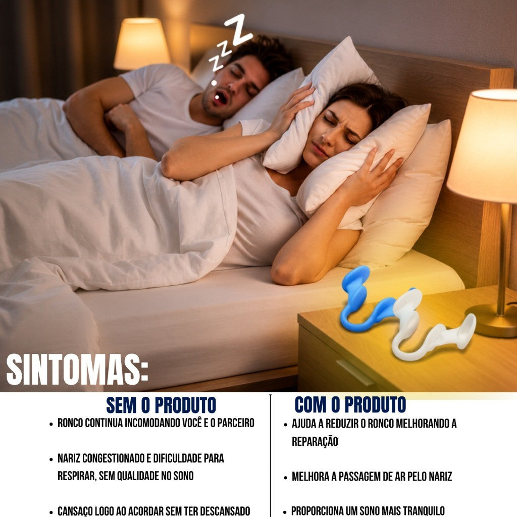 Clip Dilatador Nasal Silicone Anti Ronco Sono Apneia Respiração Esportes Corrida sono Silicone Durma bem