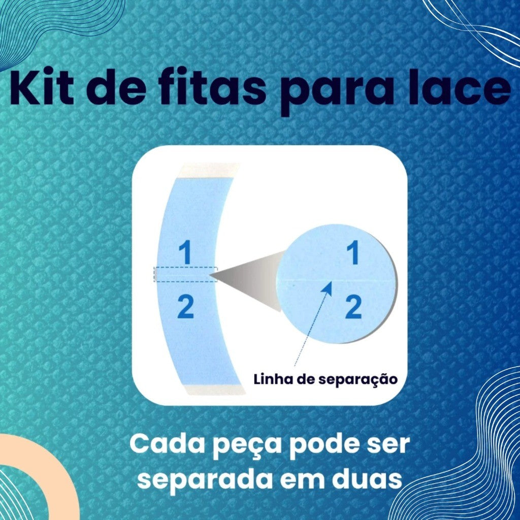 Kit Fita Adesiva Para Correção Orelha De Abano Para Criança Adulto Bebes 36 Uni Mini Abas Tiras Lace Front Cola Forte