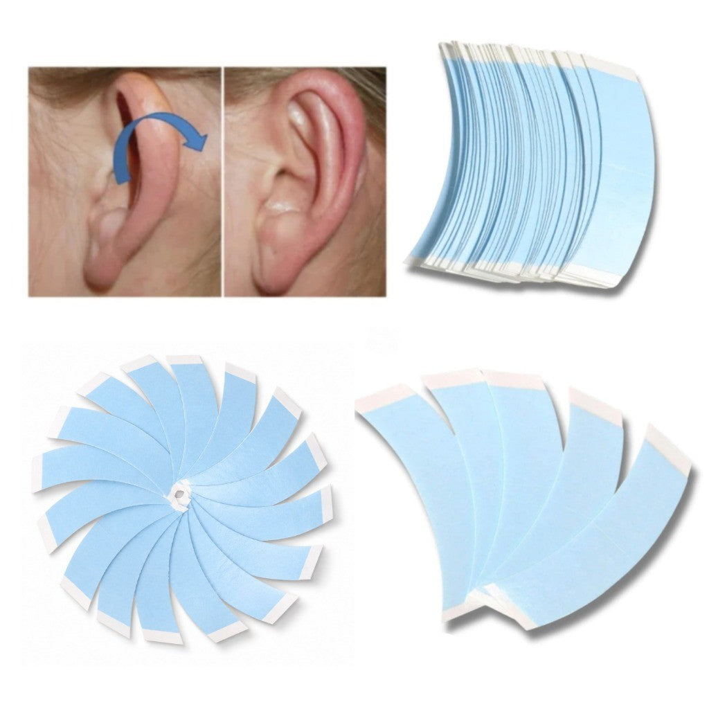 Kit Fita Adesiva Para Correção Orelha De Abano Para Criança Adulto Bebes 36 Uni Mini Abas Tiras Lace Front Cola Forte