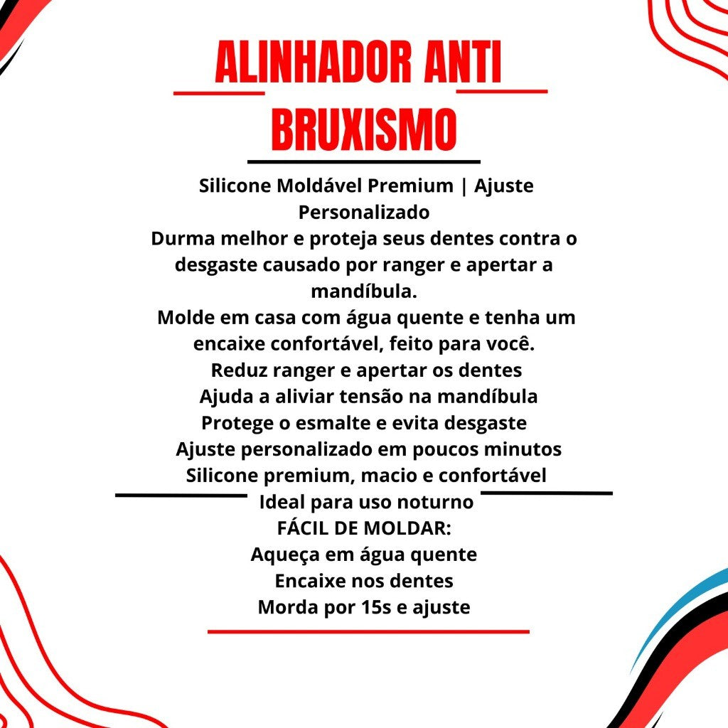 Protetor Bucal Moldávavel - Bruxismo Silicone Moldável 4 Placas Dormir Dentes